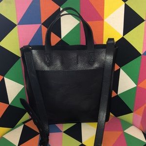 Madewell Black Small Transport Tote